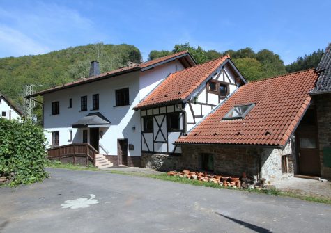 malerisch gelegene historische Mühle mit 5,9 Hektar Grundbesitz im idyllischen Wirftbachtal